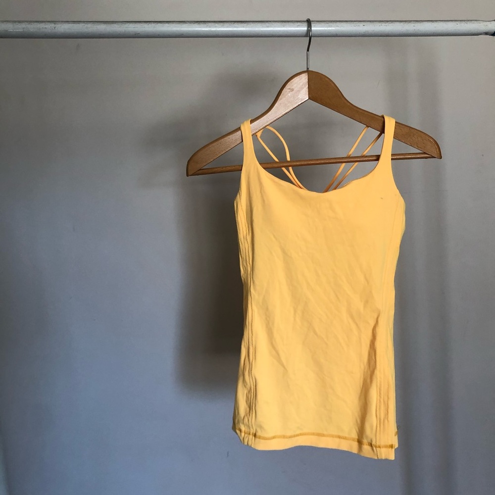 Lulu Lemon Yellow Workout Tank